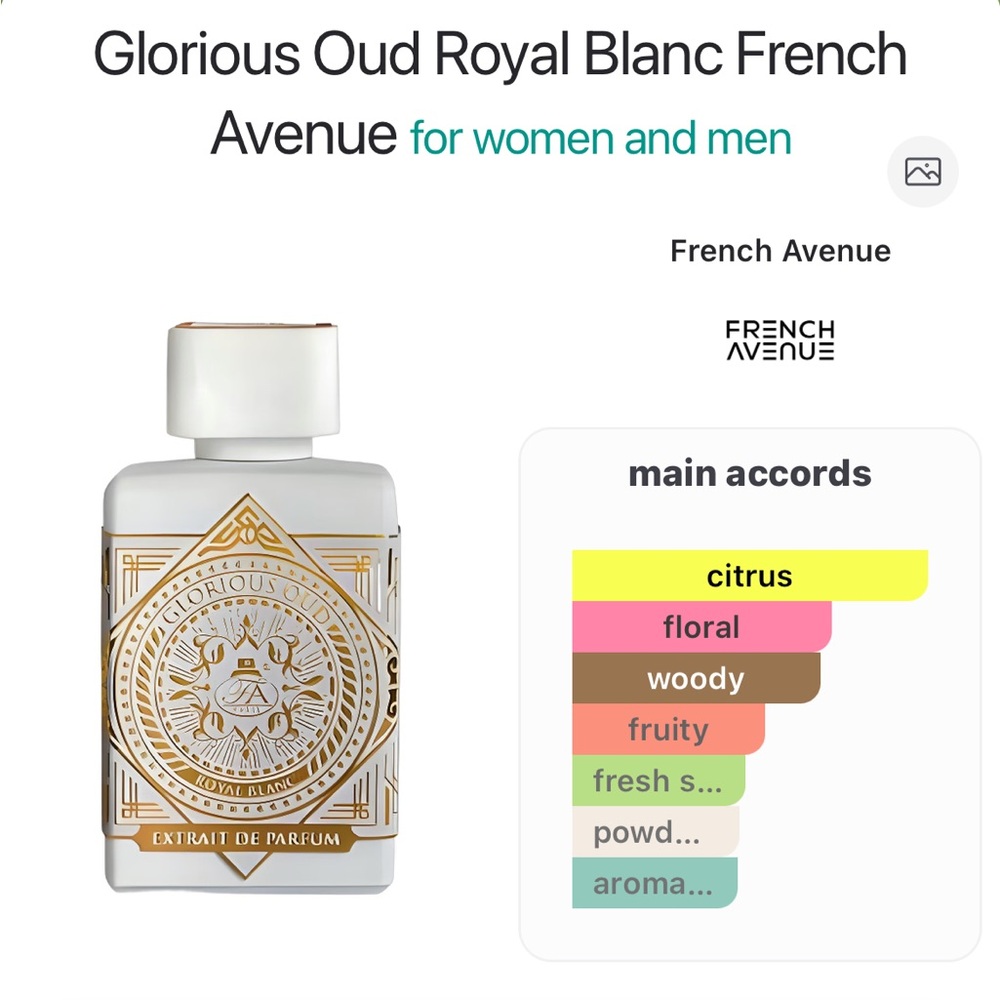 Royal blanc perfume - Picture 3 of 3